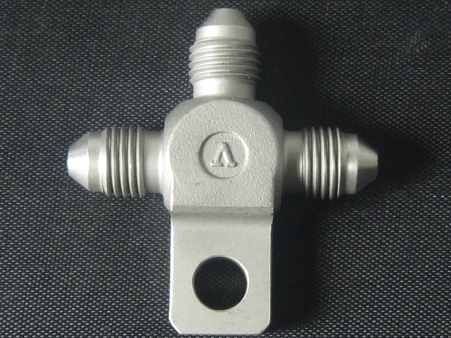 (image for) 3 WAY CONNECTOR W/BRKT -3 MALE STAINLESS